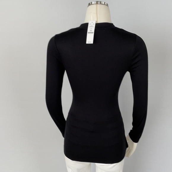 NWT WHBM Draped Neck Jersey Top XXS - Picture 12 of 16